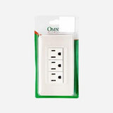 Omni 3-Gang Convenience Outlet w/Ground Plate P3-EG