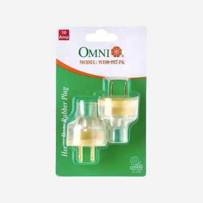 Omni Clear Rubber Plug 10AMP WHR-102 (2's)
