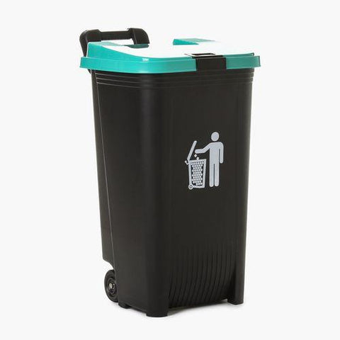 Orocan Trash Can with Wheels 80L (Green)