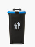 Orocan Trash Can with Wheels 80L (Blue)