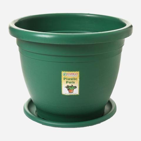 Ramgo Simplee Pot & Saucer Medium (Green)